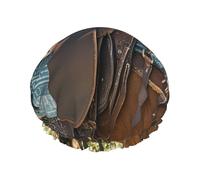 Cuffie da a di lusso per donna, cuffia da a impermeabile extra large, cuffie da bagno doppie, cuffia elastica riutilizzabile per capelli, cuffia da bagno a forma di sella di cavallo con cappello da