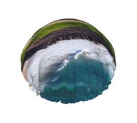 Cuffie da a Hawaii Beach Golf Course per donna, cuffie da a riutilizzabili e impermeabili, grandi cuffie da bagno elastiche, doppie cuffie da bagno per capelli, progettate per tutte le lun