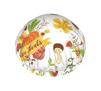 Cuffie da a Hello Fall Autumn Is Here per donna, riutilizzabili, impermeabili, morbide, con doppio strato di protezione.