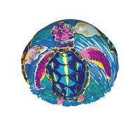 Cuffie da a Little Sea Turtles per donna, riutilizzabili, impermeabili, morbide, con doppio strato di protezione