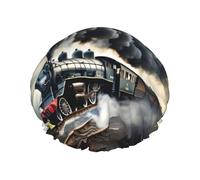 Cuffie da a riutilizzabili con stampa di nuvole a vapore per donne, cuffia DoubleHair, cuffia per capelli per adulti per tutti i capelli