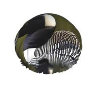 Cuffie da a riutilizzabili con stampa di uccelli Loon Nature per donne, cuffia DoubleHair, cuffia per capelli per adulti per tutti i capelli