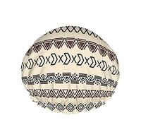 Cuffie da doccia con motivi etnici africani Design tribale Arte astratta azteca Geometrica Moda Donna Riutilizzabile Copricapo a doppio strato Cappello da doccia morbido per tutta la lunghezza dei c