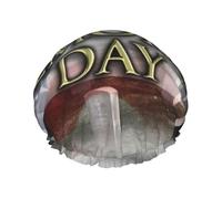 Cuffie da doccia per donne, elastiche e riutilizzabili, a doppio strato impermeabile, per il bagno dei soldati militari americani