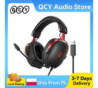 Cuffie da Gaming QCY VN200 Pro con Audio Surround 7.1, Driver da 40mm, Cablate, Multi-piattaforma, Over-Ear, 11 EQ per Giochi, Film e Musica