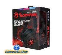 CUFFIE DA GIOCO 7.1 CON MICROFONO LUCI ROSSE GAMING HEADSET OFFERTA REGALO