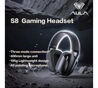 Cuffie da gioco AULA S8 con connessione a tre modalità Cuffie Esports con microfono staccabile dal design leggero