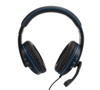 Cuffie da gioco blu e nere, archetto imbottito confortevole per un'esperienza migliorata, design leggero che garantisce un utilizzo prolungato senza