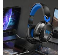 Cuffie da gioco cablate alla moda da 3,5 mm, con microfono, rotazione multi-angolo | Materiale durevole | Microfono rotante a 360° | Padiglioni auricolari morbidi e confortevoli | Buona qualità di chi