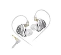 Cuffie da gioco cablate KZ Battle Axe FPS compatibili, 1,2 m, colore: bianco, versione standard da 3,5 mm: 3,5 mm standard bianco con regalo a sorpre