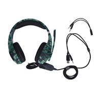 Cuffie da gioco cablate per PS5, PS4, Xbox Series XS, PC, laptop e Nintendo Switch. Microfono con isolamento acustico, suono stereo surround, luce