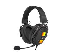 Redragon H375 Cuffie da Gioco Wired, Drivers da 53mm con Suono Surround 7.1, Microfono Rimovibile con Cancellazione del Rumore, Cuffie USB per Computer con RGB, Design Leggero per PC/Laptop/PS4