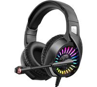 Cuffie da gioco con audio surround, driver audio al neodimio da 50 mm per un'esperienza immersiva, microfono con cancellazione del rumore, controllo