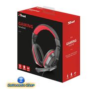 Trust 21953 cuffia e auricolare Cablato A Padiglione Gaming Nero, Rosso