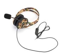 Cuffie da gioco con un solo auricolare, comode e leggere, con pad di controllo audio, filo di rame senza ossigeno, multiuso per ufficio, affari e