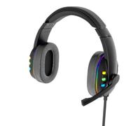 Cuffie da Gioco, Cuffie E-sport da Gioco Cablate con Tendone a LED Colorati per Tutte le età e Generi, Design Confortevole per Battaglie di Squadra