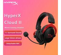 Cuffie da gioco HyperX Cloud II 7.1 Surround Sound/Telaio in alluminio resistente/Microfono rimovibile per PC/PS Cloud 2 Cuffie cablate da giocatore Tagli Unicastampa dappertuttoCloruro di polivinile