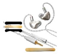 Cuffie da gioco in-ear Fi con punte ergonomiche in silicone e cablaggio personalizzato staccabile a 2 pin (B)