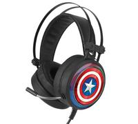 Cuffie da gioco Marvel 7.1 Licenza ufficiale Capitan America 001