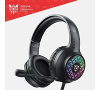 Cuffie da gioco ONIKUMA X7 PRO con illuminazione dinamica RGB cuffie Over-Ear cablate con microfono Stereo a cancellazione di rumore