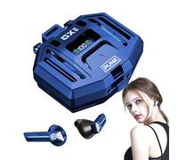 Cuffie da gioco senza fili, auricolari con riduzione del rumore, auricolari per cuffie wireless intelligenti, cuffie audio autentiche e coinvolgenti, auricolari a bassa latenza con display digitale