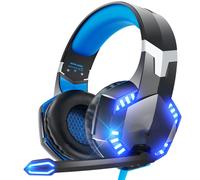 Cuffie da gioco stereo, comode, suono stereo, microfono con cancellazione del rumore, ottimizzazione tecnica, comandi intuitivi, splendide luci LED