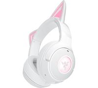 Razer Kraken Kitty V2 BT - Auricolare RGB Bluetooth senza fili con orecchie da gattino per giochi e streaming (325g, driver TriForce da 40mm, Bluetooth 5.2, microfono a cancellazione di rumore) Bianco