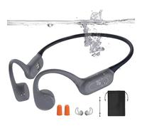 Cuffie da nuoto con suono osso, Bluetooth 5.4 (grigio) | Cuffie sportive impermeabili IPX8 con modalità MP3, auricolari aperti subacquei con memoria da 32 GB