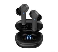 Cuffie di traduzione compatibili con Bluetooth, per dialoghi in tempo reale in 144 lingue, ganci rotanti per le orecchie, integrazione con custodia di ricarica rapida (nero)