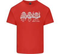 Cuffie DJ Drum And Bass Monkeys Maglietta Musicale Bambini Ragazzi E Ragazze