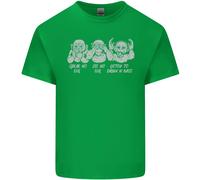 Cuffie DJ Drum And Bass Monkeys Maglietta Musicale Bambini Ragazzi E Ragazze