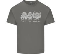 Cuffie DJ Drum And Bass Monkeys Maglietta Musicale Bambini Ragazzi E Ragazze