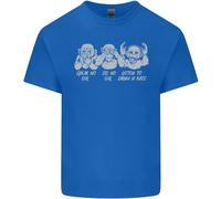 Cuffie DJ Drum And Bass Monkeys Maglietta Musicale Bambini Ragazzi E Ragazze