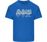 Cuffie DJ Drum And Bass Monkeys Maglietta Musicale Bambini Ragazzi E Ragazze