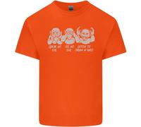 Cuffie DJ Drum And Bass Monkeys Maglietta Musicale Bambini Ragazzi E Ragazze