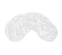 Cuffie doccia impermeabili 5 pezzi Cappelli professionali per la protezione dei capelli bagno in morbido tessuto di seta Nero Bianco per uso domestico nel salone di bellezza (Bianca)