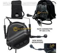 Cuffie Elettroniche EARMOR M32 MOD3 Protezione Rumore Militari Poligono BLACK