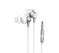 Energy Sistem Metallized Auriculares con Cable - Microfono Integrado - Control de Volumen - Color Blanco