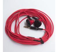 Cuffie ergonomiche con cavo da 3 metri, perfette per ascoltare musica (rosso)