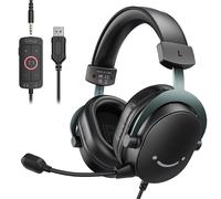 Cuffie FIFINE, jack da 3,5 mm e cuffie USB con audio surround 7.1/contral del volume/interruttore muto per PC/MAC/PS4/PS5 Mixer-H9