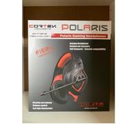 CUFFIE GAMING CORTEK POLAR NERA/ROSSA CON MICROFONO JACK 3,5MM - FIERY VERSION