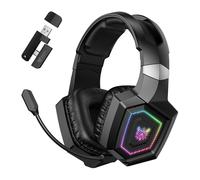 Cuffie gaming ONIKUMA GT806 wireless e cablate con RGB, nero
