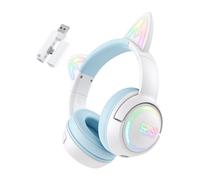 Cuffie gaming ONIKUMA GT838 Bluetooth 5.3 con LED RGB, blu
