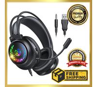 Cuffie Gaming Ps4 Ps5 Pc Xbox One Switch microfono archetto 3D leggero