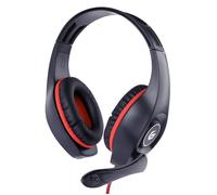 Cuffie Gaming Techmade Gembird Rosso/Nero Archetto Regolabile Microfono Volume
