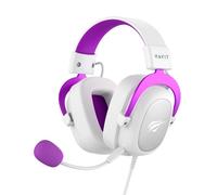 havit Cuffie HV-H2002d Viola, Gamer, con Microfono, Altoparlante 53mm, Spina 3.5mm: Compatibile con XBOX ONE e PS4, HV-H2002d Colore Viola e Bianco