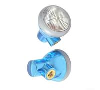 Cuffie HiFi piatte con cavo MMCX collegabile, driver da 14,2 mm, suono chiaro, vestibilità ergonomica per dormire, interfaccia da 3,5 mm, blu (teste)