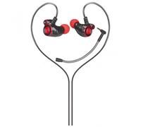 HP DHE-7002 AURICOLARI, Nero, Rosso