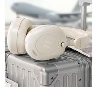 Cuffie ibride H655BT con riduzione attiva del rumore, per viaggi in aereo, senza fili over-ear Bluetooth, durata della batteria 76 ore, audio ad alta risoluzione, super bassi tramite app, 5 microfoni