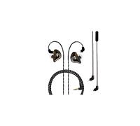 Cuffie in-ear BASN Professional per cantanti, batteristi e musicisti con connettore MMCX (Pro Clear Brown)